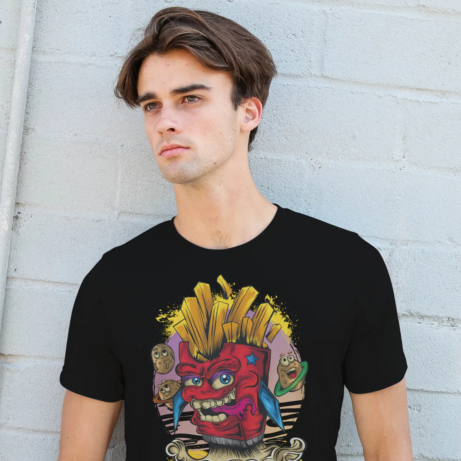 Imagem de Camiseta T-shirt Masculina Prime MEUNIVERSO - Viajando na Batata Frita - MU1015